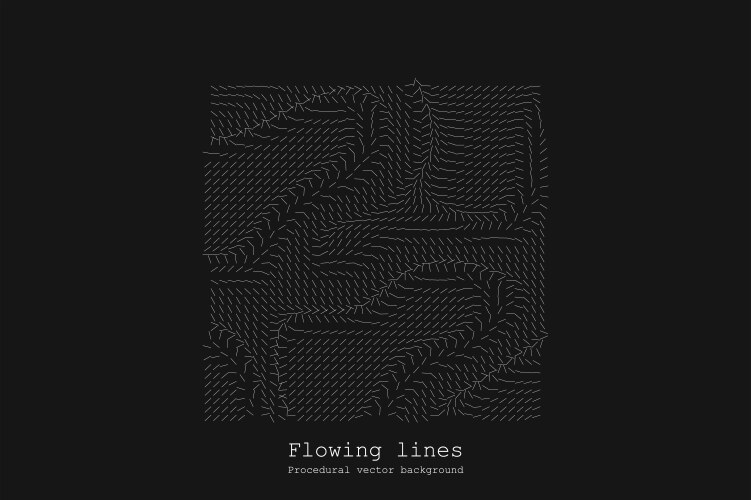 Abstract line matrix pattern noise flow dynamic vector image