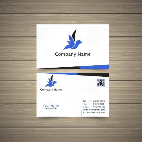 worldwide business card vector image vector image