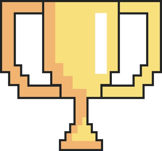 Trophy Pixel Art Vector Images (over 460)