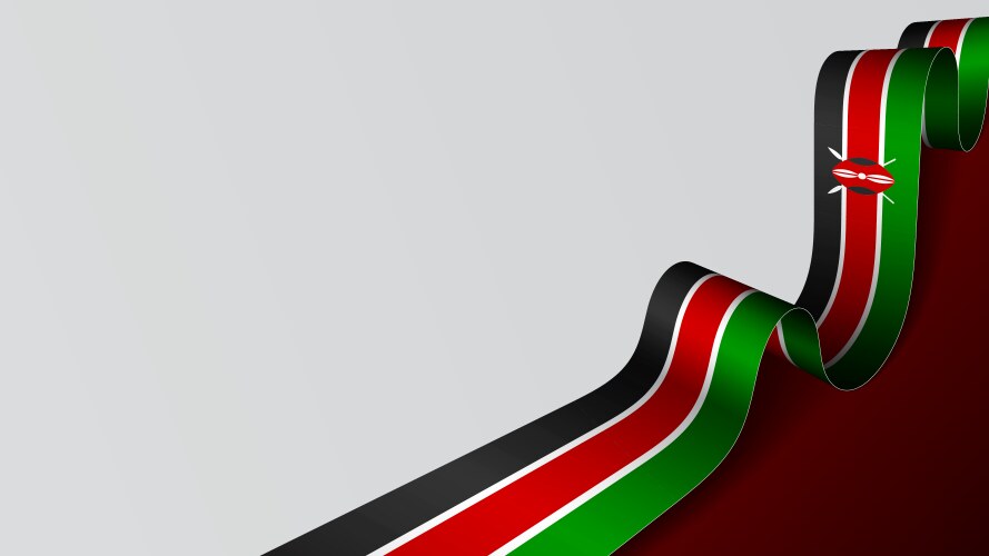 Kenyan Flag Ribbons Vector Images (48)