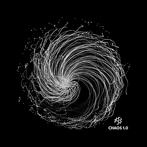 Array with dynamic particles 3d vector image