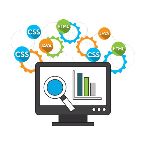 Software programming language icons vector image