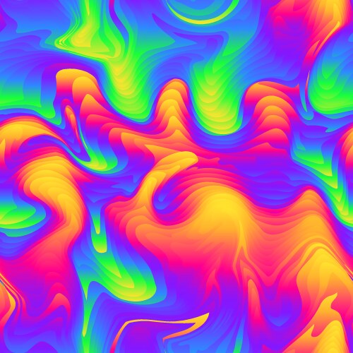 Vibrant psychedelic wavy lines artwork Royalty Free Vector