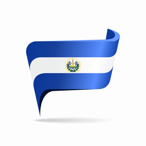 el salvadoran flag map pointer layout vector image