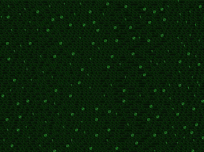 Technology digital background with binary code vector image