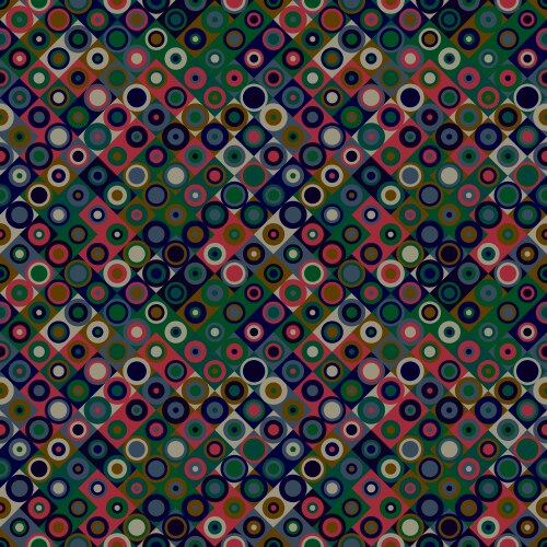 Geometrical abstract circle mosaic pattern vector image