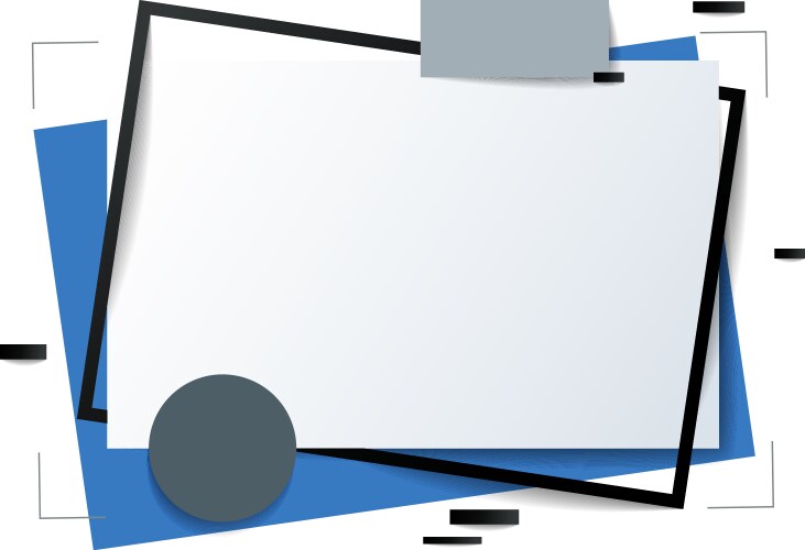 Frame with copy space for text design template vector image