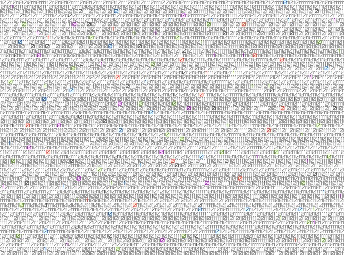 Technology digital background with binary code vector image