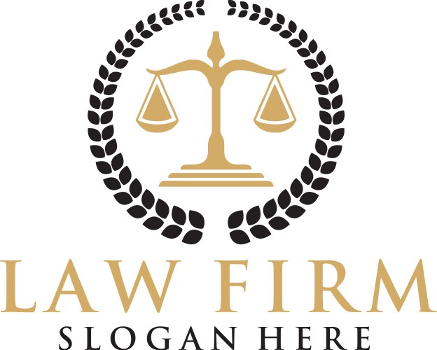 Law Firm Symbol Logo Vector Image