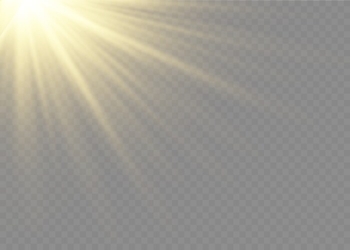 sunlight lens flash light effect sun ray vector image