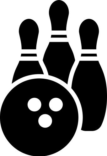 Tenpins Bowling Game Vector Image