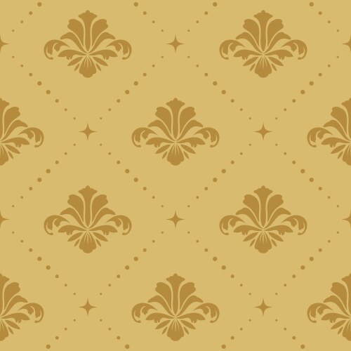 Wallpaper seamless baroque Royalty Free Vector Image