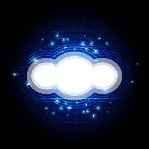 Cloud computing technology background Royalty Free Vector