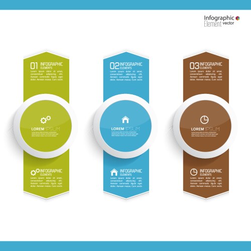 Comparative chart with templates for presentation vector image