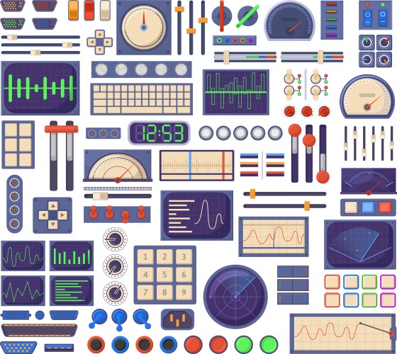 Infographic dashboard admin panel interface Vector Image