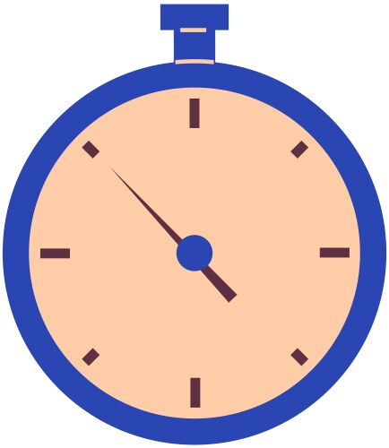 Precise device for measuring time timer vector image