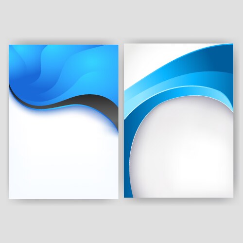 Minimal curve wave set background with shadow vector image