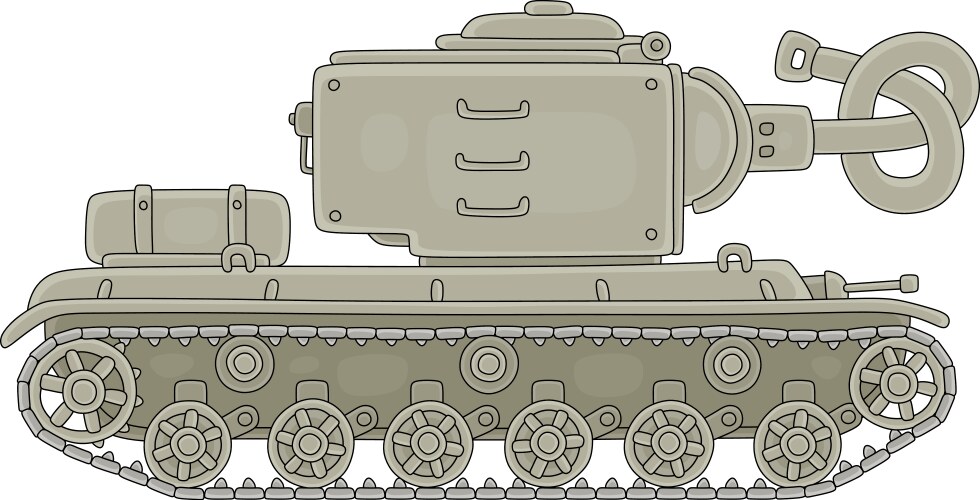 antiwar symbol with an old tank vector