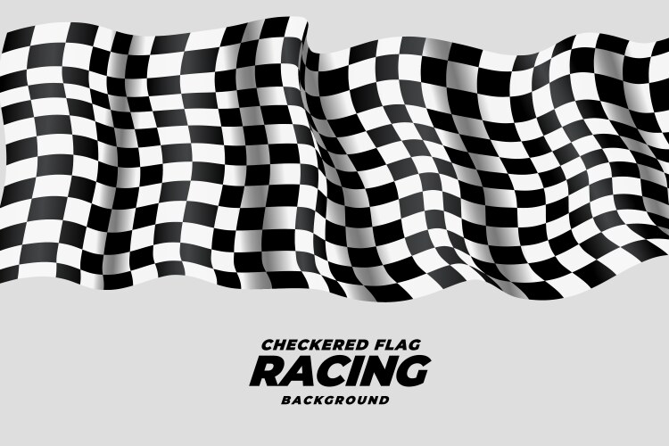 Racing Checkered Flag Royalty Free Vector Image
