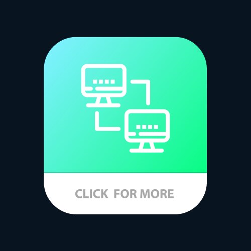 Computer network computing computers mobile app vector image