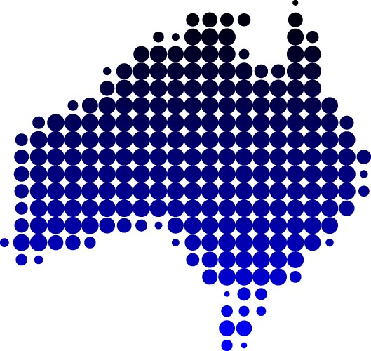 Map of australia Royalty Free Vector Image - VectorStock