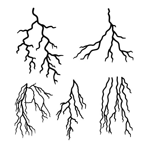 Hand drawn cracked glass in abstract doodle line Vector Image