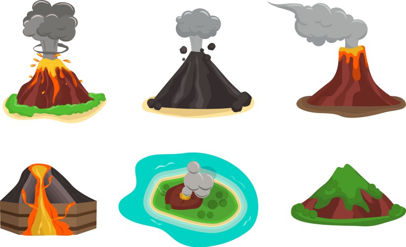 Volcano Cartoon Vector Images (over 5,200)