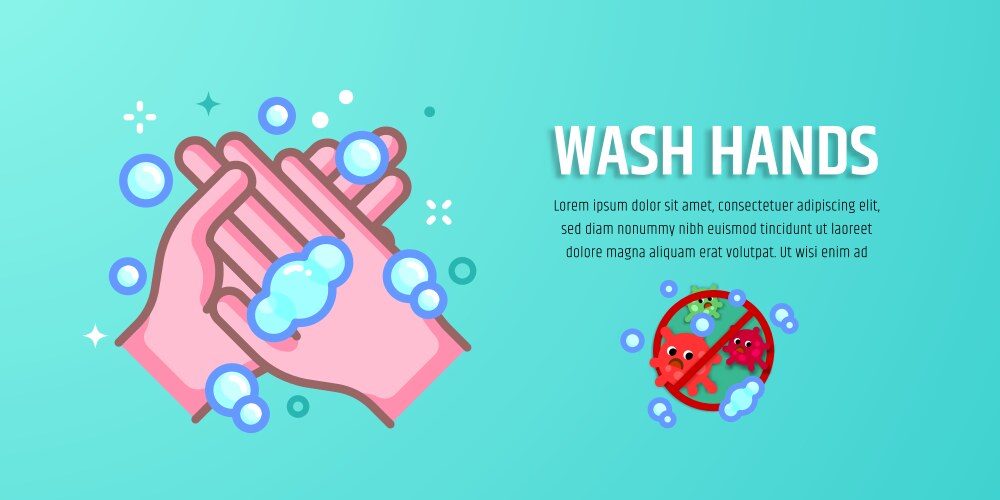 hand washing vector image