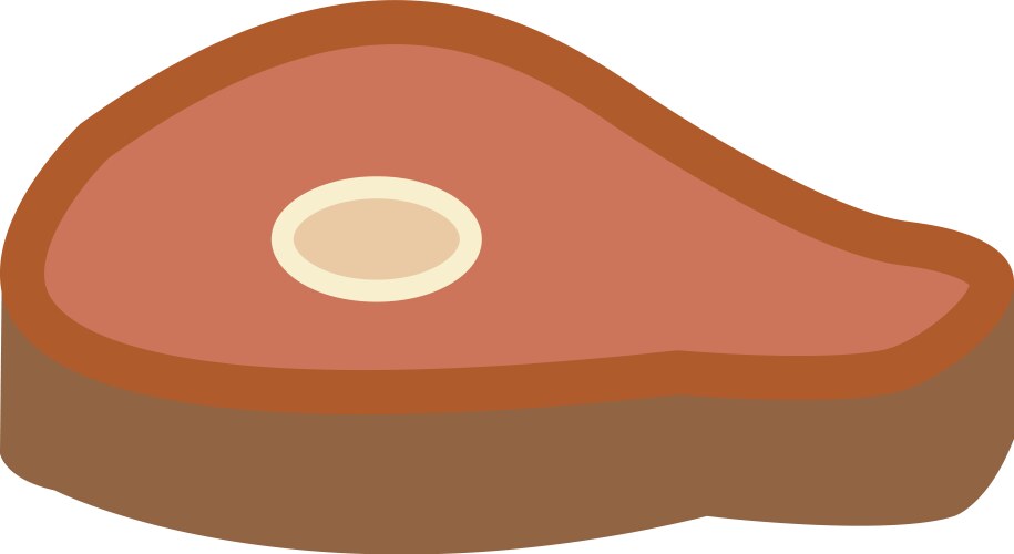 Steak meat icon Royalty Free Vector Image - VectorStock