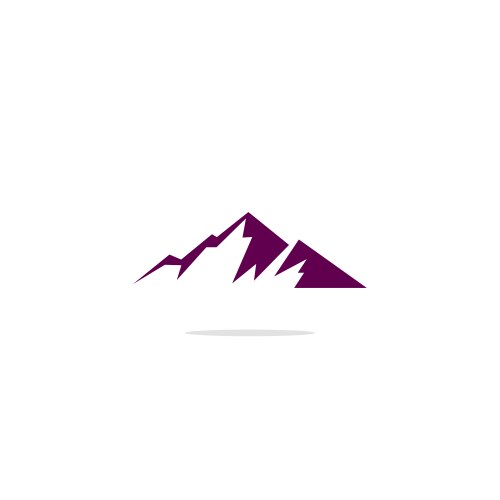 Mountain nature logo vector image