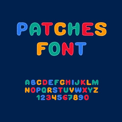 Thread font Royalty Free Vector Image - VectorStock