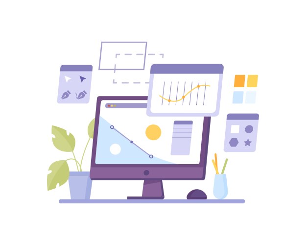Modern Computer Networking Concept vector image