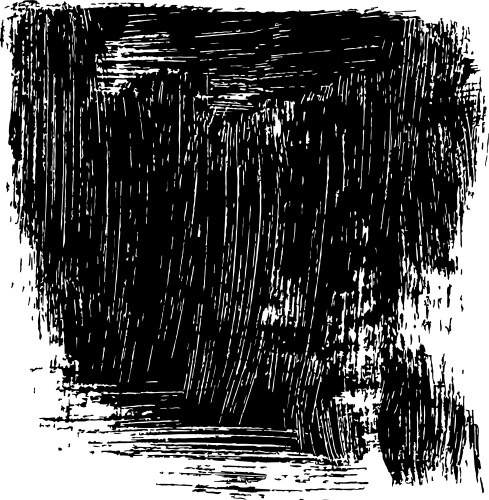 Black rough edge box isolated on white background Vector Image