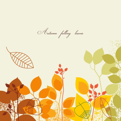Background from autumn leaves Royalty Free Vector Image