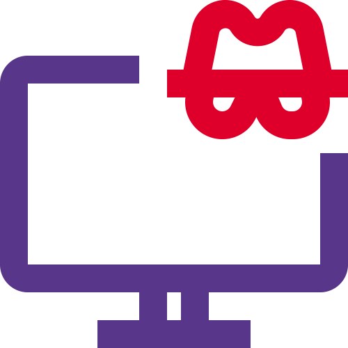 Computer security damage by unauthorized hacking vektorbild