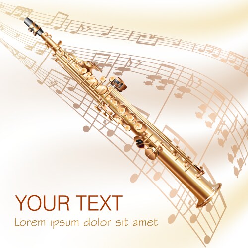 Violin on music background with handmade notes Vector Image