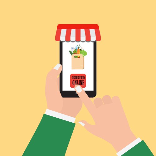 order food online vector image