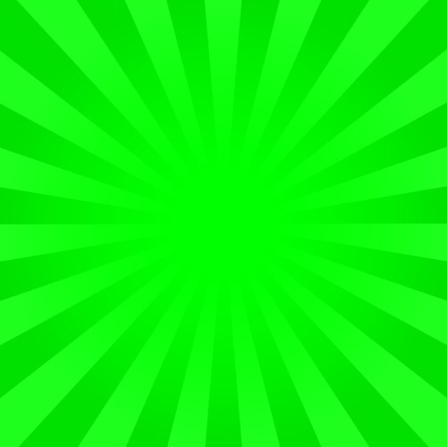 bright green rays background vector image