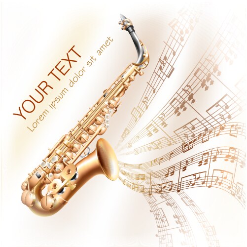 Violin on music background with handmade notes Vector Image