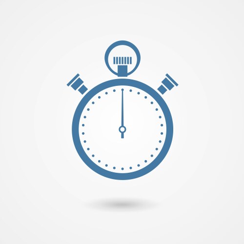 Stopwatch interval icon cartoon timer Royalty Free Vector