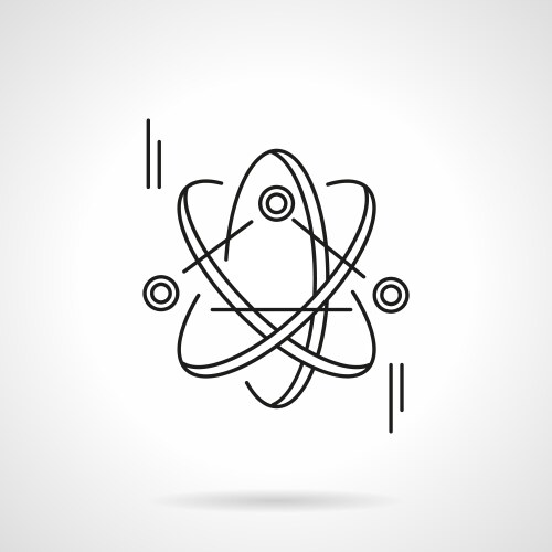 Oxygen atom bohr model Royalty Free Vector Image