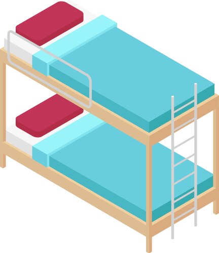 Bed isometric icon Royalty Free Vector Image - VectorStock