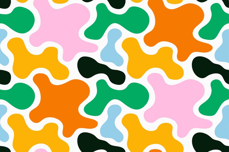 Vibrant Blob Pattern Vector Image