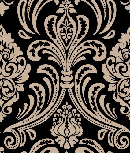 Damask seamless pattern element classical vector image