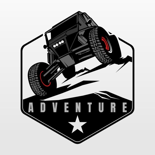 extreme vehicles logo design icon vector image