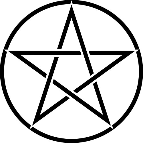 Pentagram Symbol Vector Image