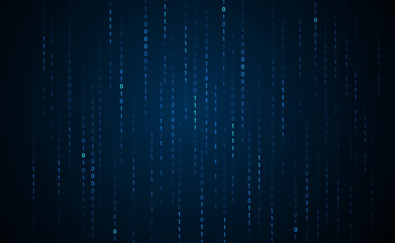 Abstract binary number system concept network vektorbild
