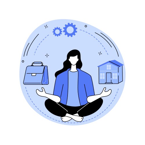 Work-Life Balance Concept – Royalty-Free Vector | VectorStock