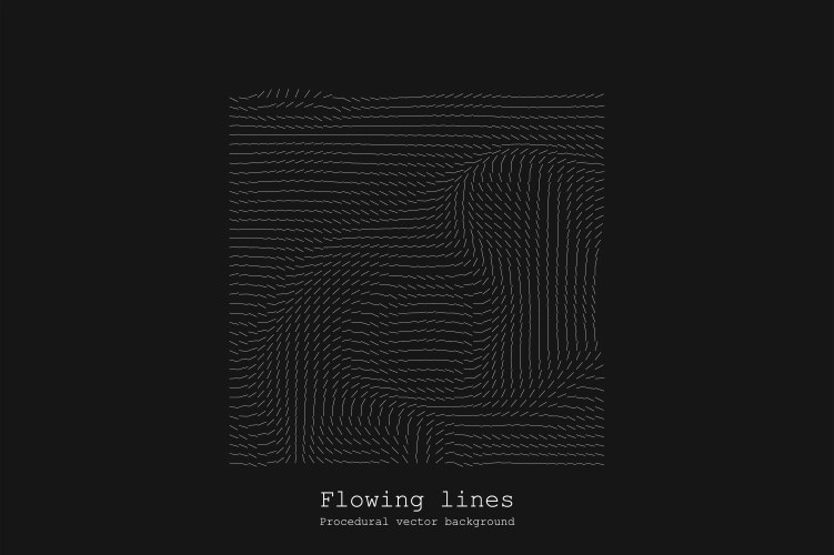 Abstract line matrix pattern noise flow dynamic vector image