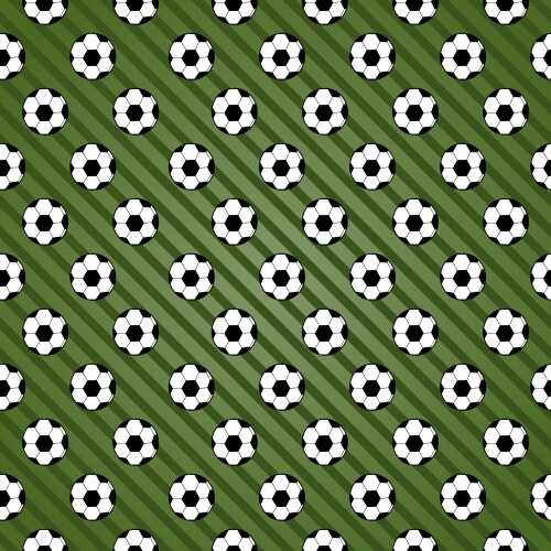 Creative football sport seamless pattern vector image